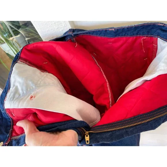 Vintage Montgomery Wards Mens Insulated Jeans 1960s 33/29